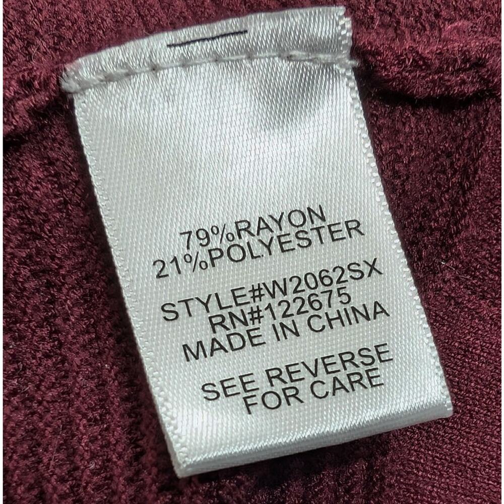Stitch Fix Sweater Lety & Me Burgundy Mauve White Stripe Elsie Women's Size 1X - Picture 6 of 7